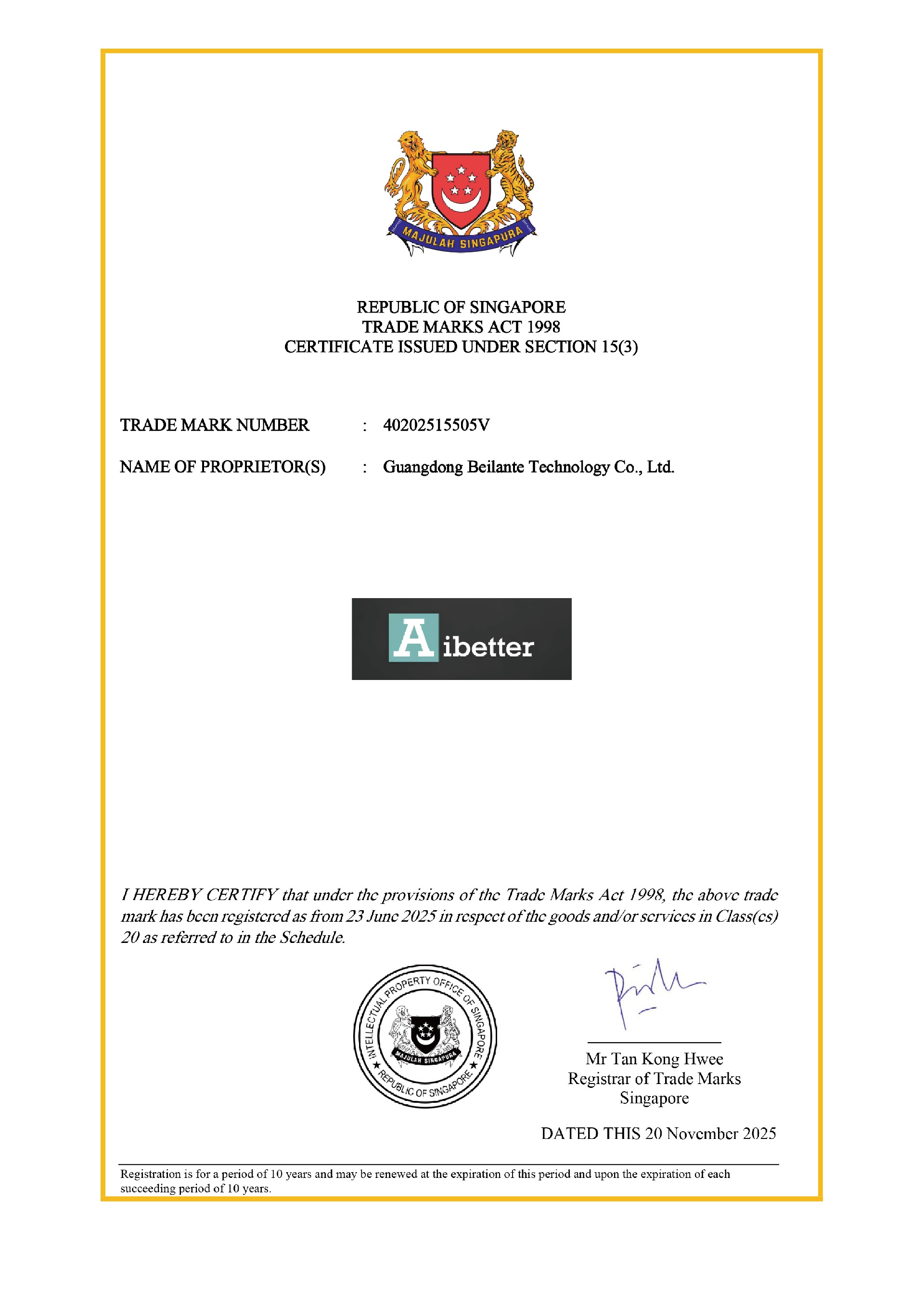 5  Aibetter已完成新加坡商标注册-01.jpg